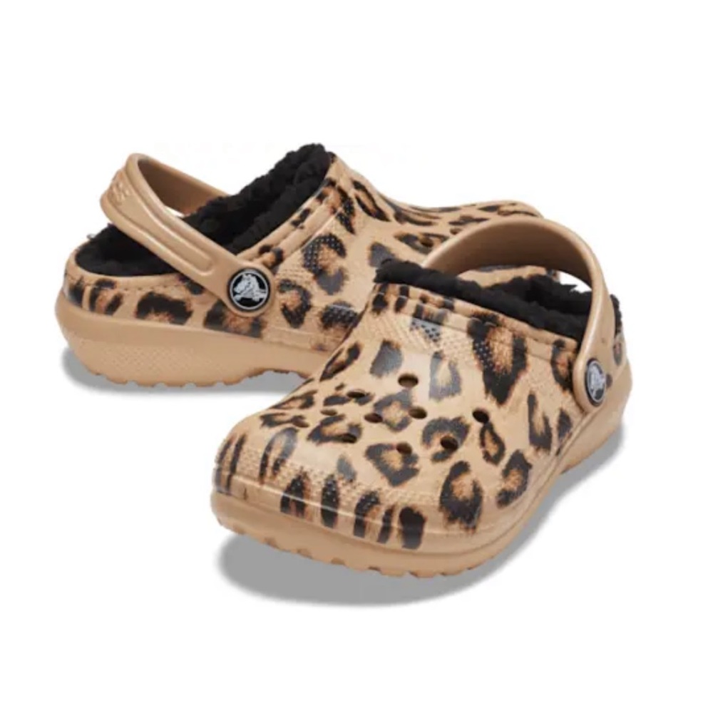 Crocs Classic Lined Clog Animal Leopard Print